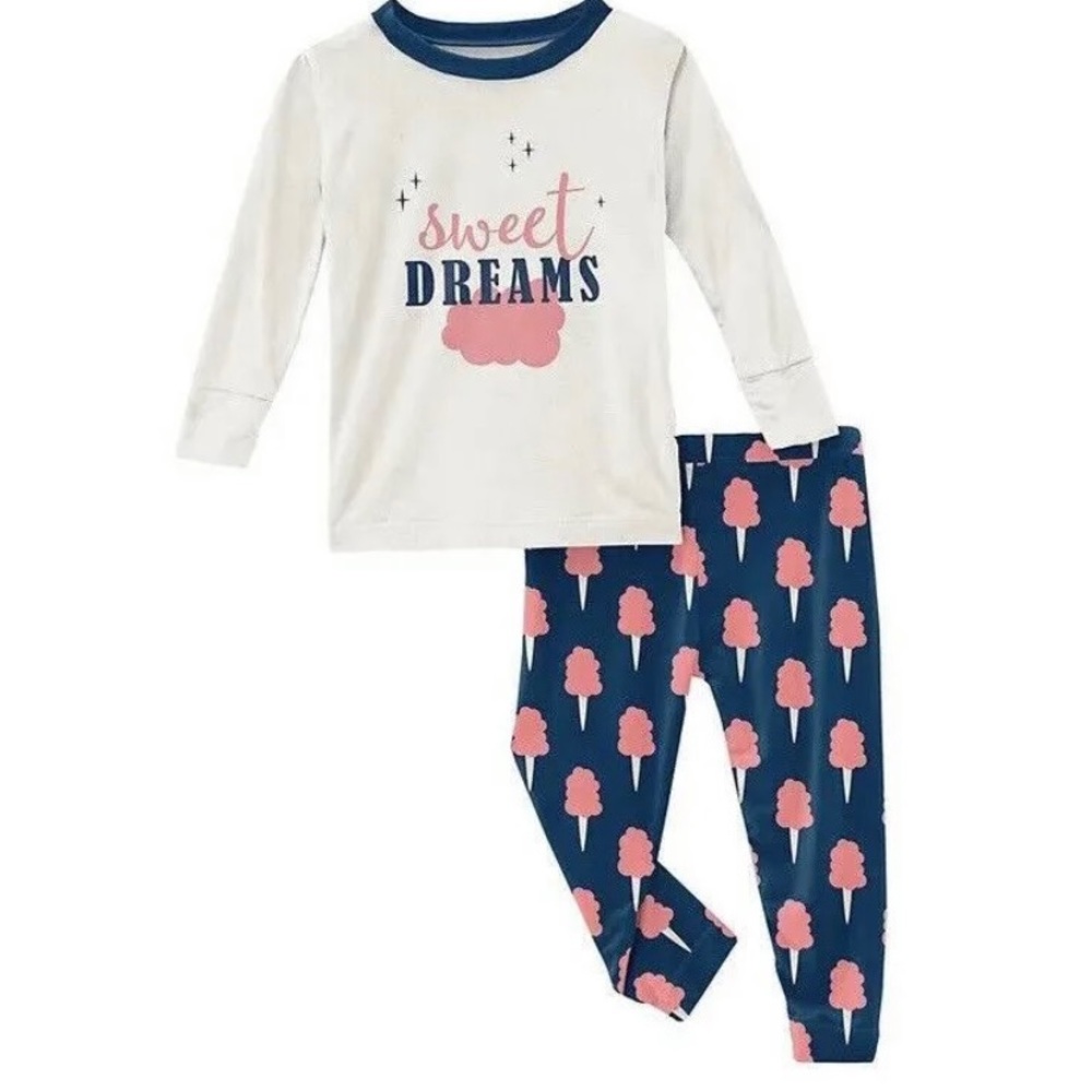 Kickee Pants Navy Cotton Candy 12-18M